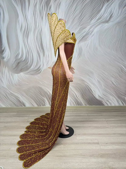Empress Rhinestone Maxi Dress