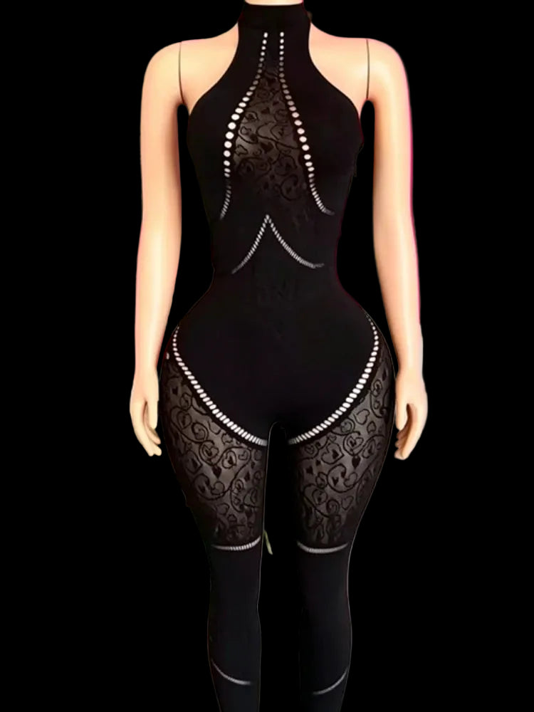 Michelda Mesh Jumpsuit