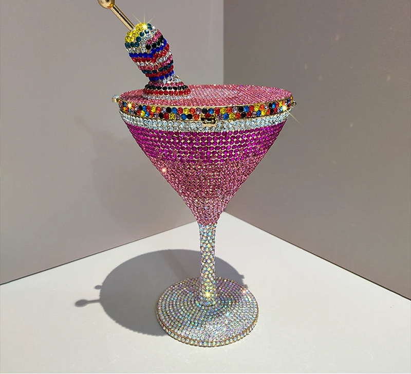Goblet Diamond Clutch Bag