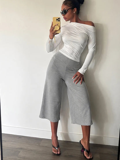 Anita Crop Pants Set