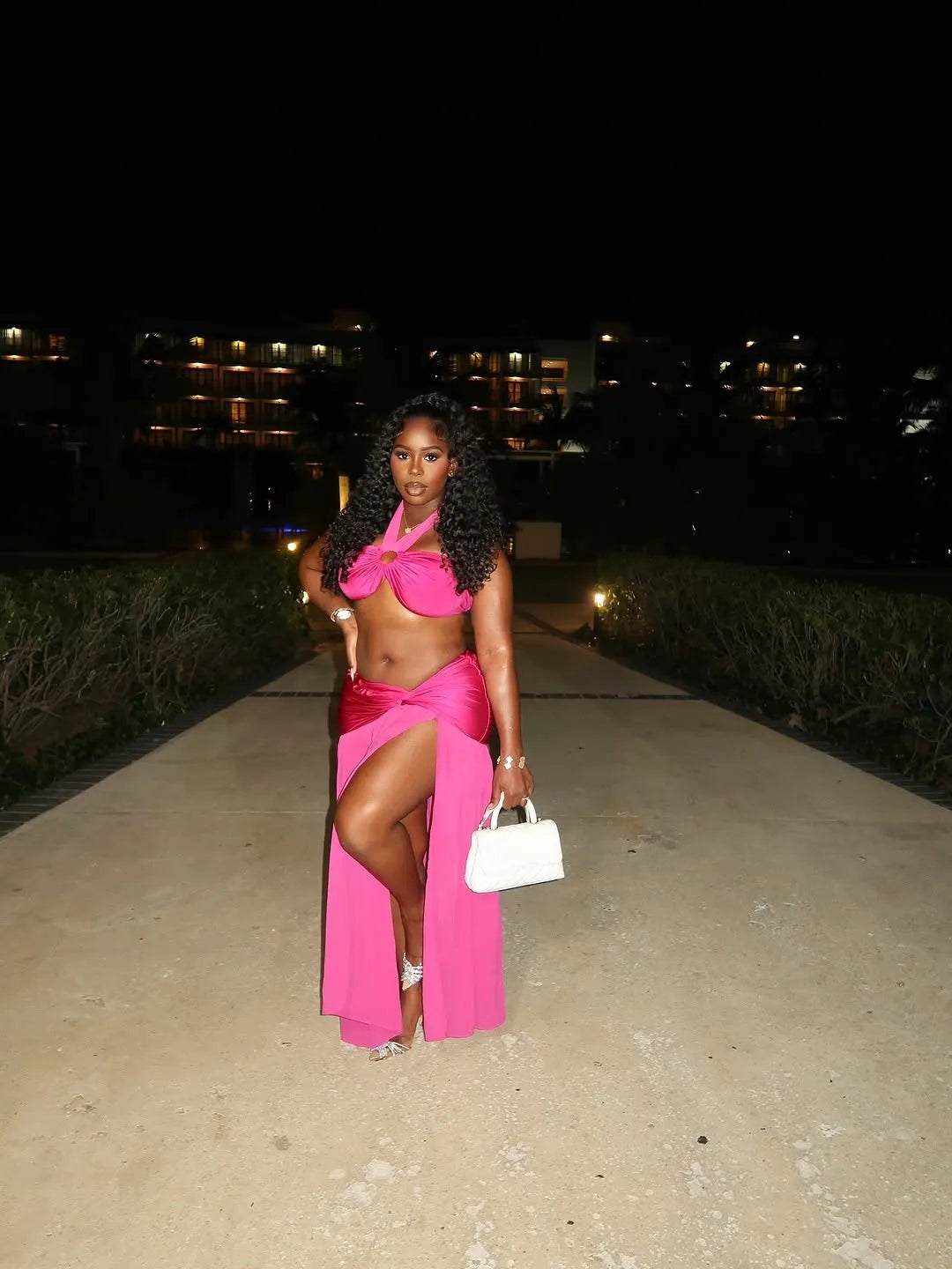 Belle Ruched Maxi Skirt Set