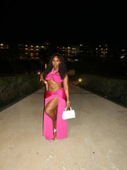 Belle Ruched Maxi Skirt Set