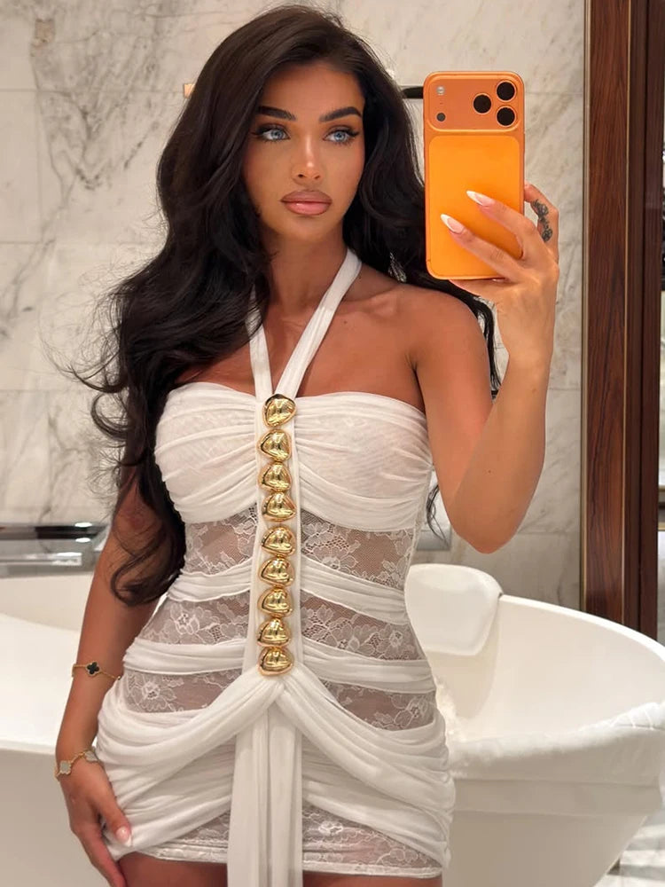 Mini-robe en maille Aylee