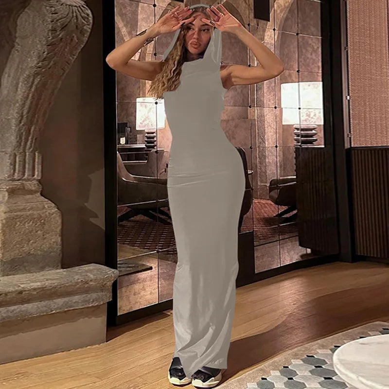 Hooded Maxi Dress