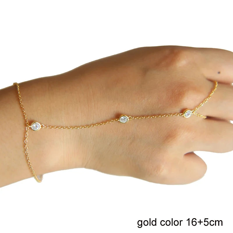 Charm Ring Wrist Bracelet