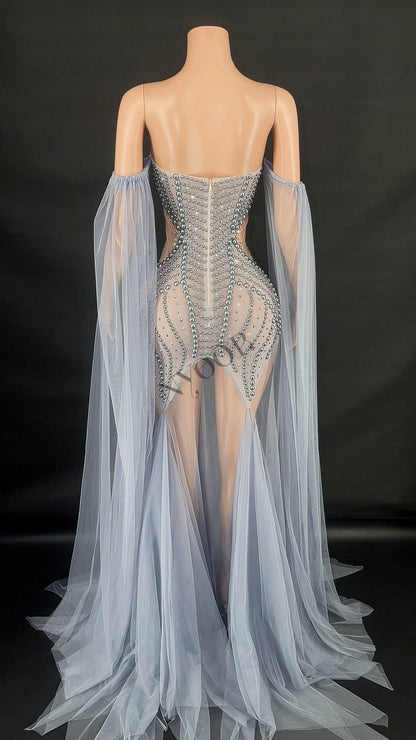 Helena Sheer Maxi Dress