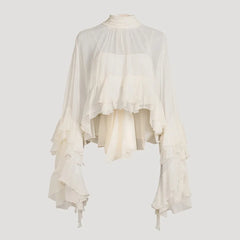 Nina Ruffle Loose Blouse