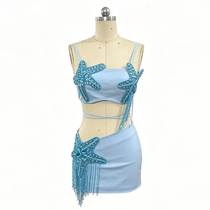 Starfish Tassel Skirt Set