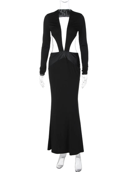 Pria V-Neck Maxi Dress