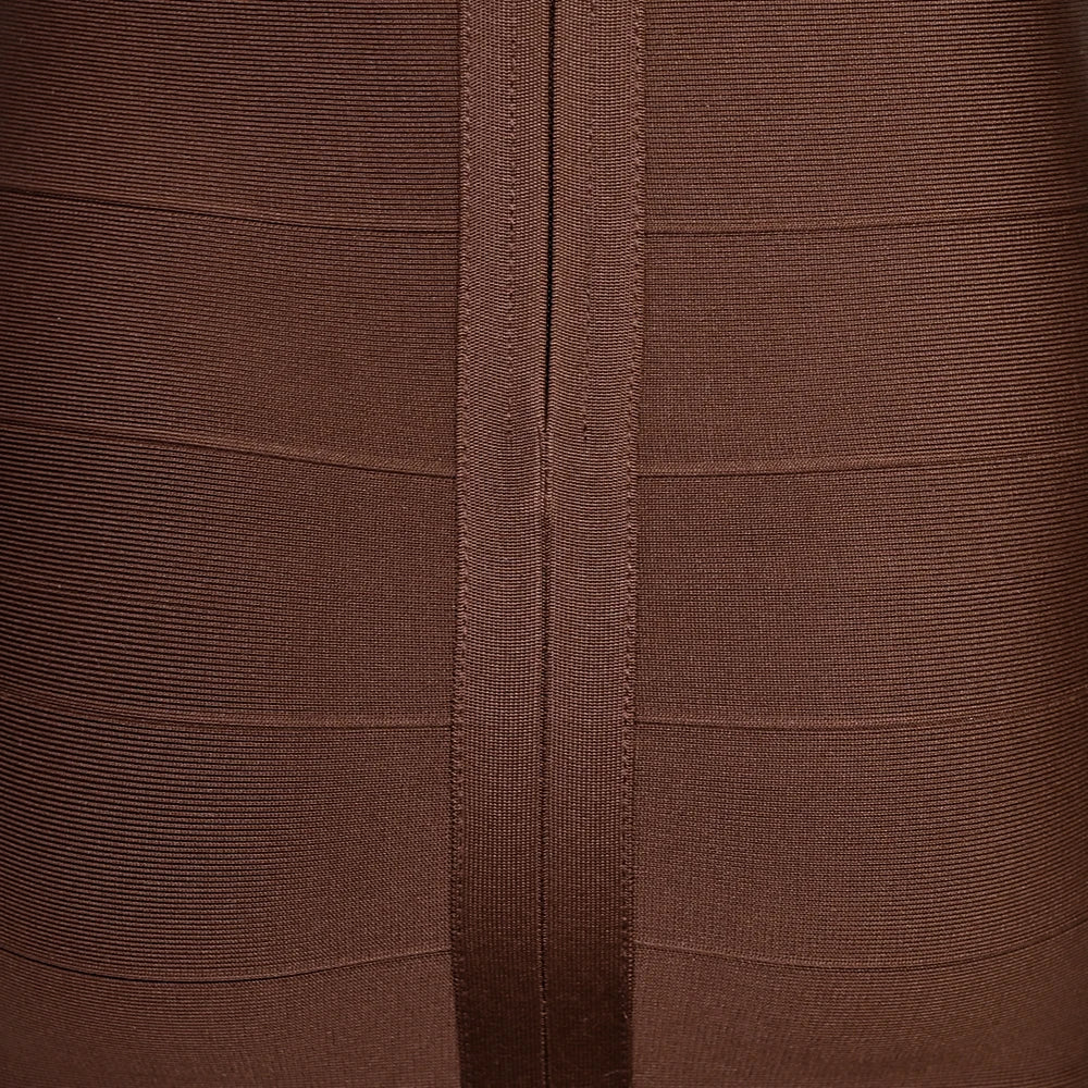 Plunge V Neck Bandage Mini Dress