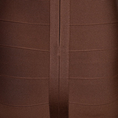 Plunge V Neck Bandage Mini Dress