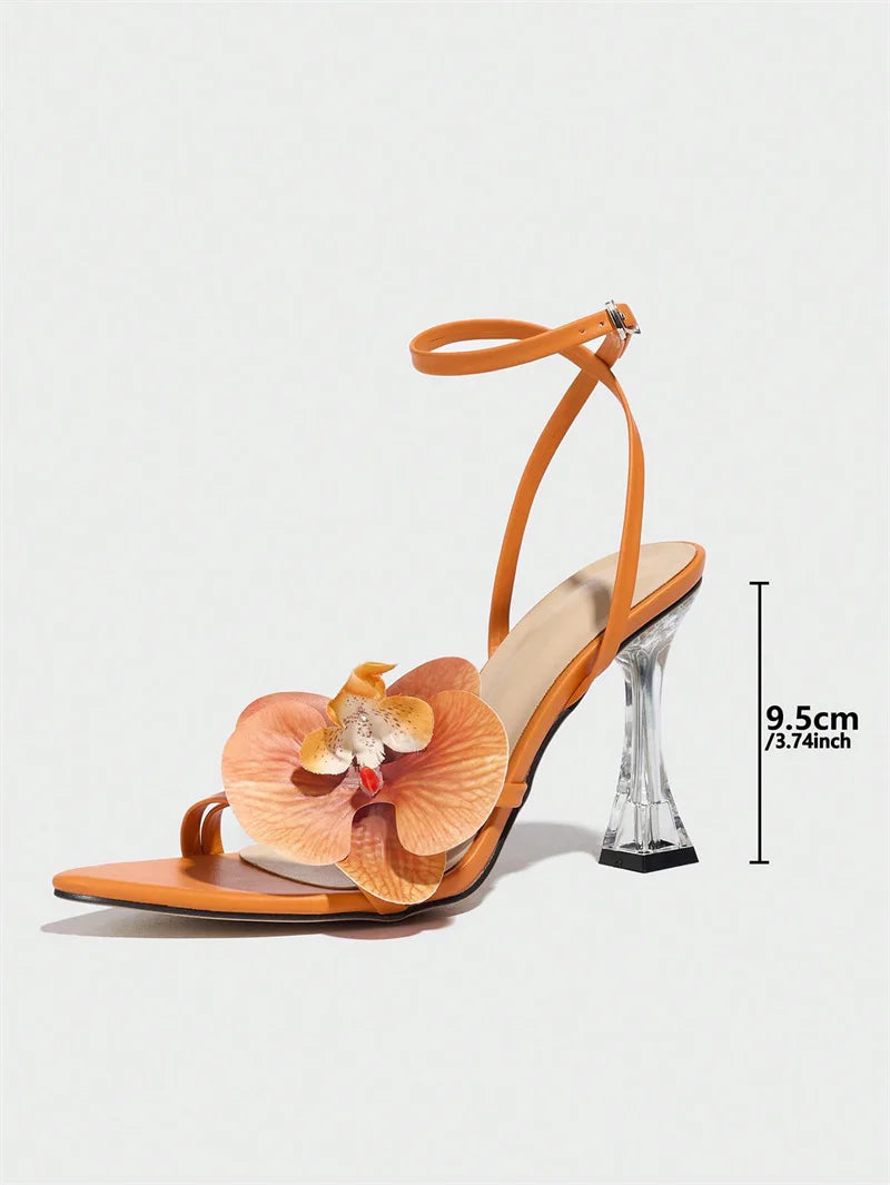 Orchid Flowers Heels
