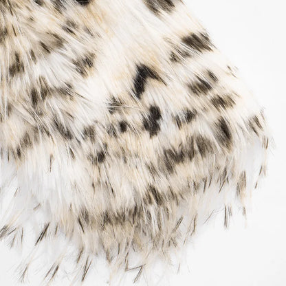 Leopard Fur Plush Coat