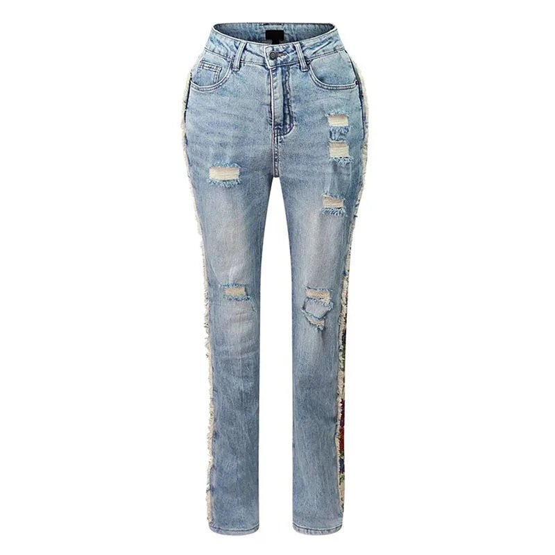 Sandra Denim Pants Set