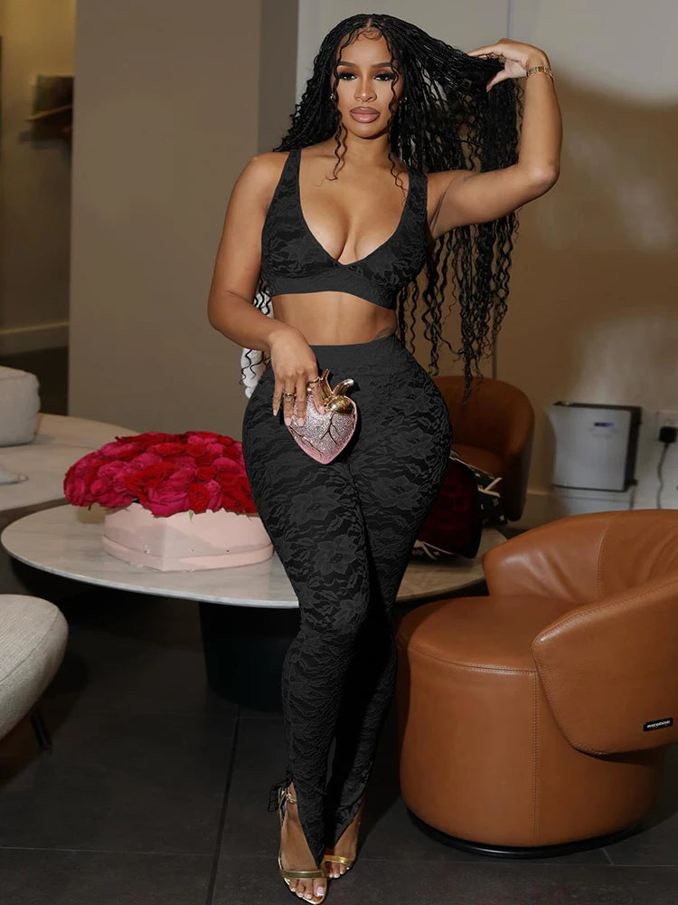 Tashay Mesh Leggings Set