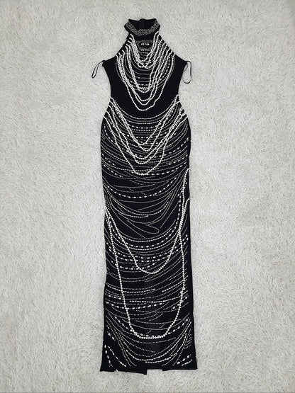 Lauren Crystal Bandage Maxi Dress