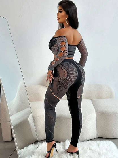 Tysha Off Shoulder Leggings Set