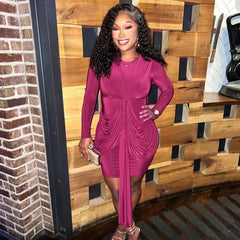 Tasha Ruched Bodycon Mini Dress