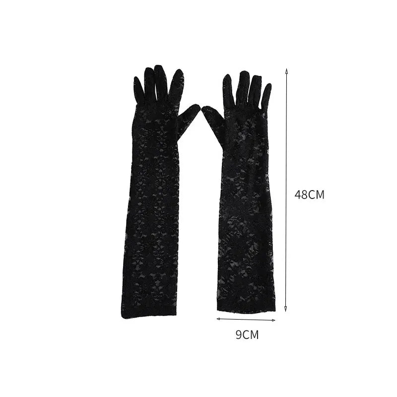 Elegant Lace Mesh Gloves