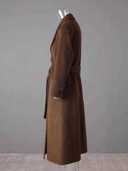 Brown Belted Trench Coat