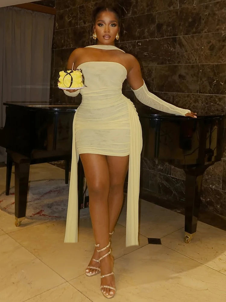 Daisy Ruched Bodycon Dress