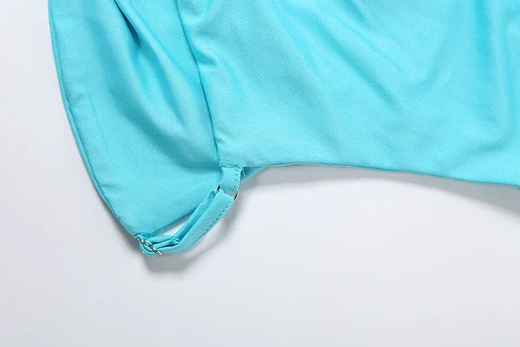 Blue Bodycon Mini Dress