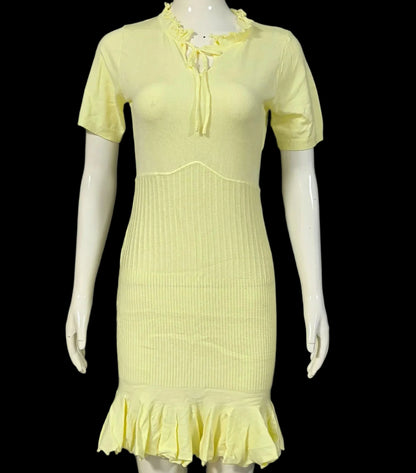 Talina Knit Ruffle Mini Dress
