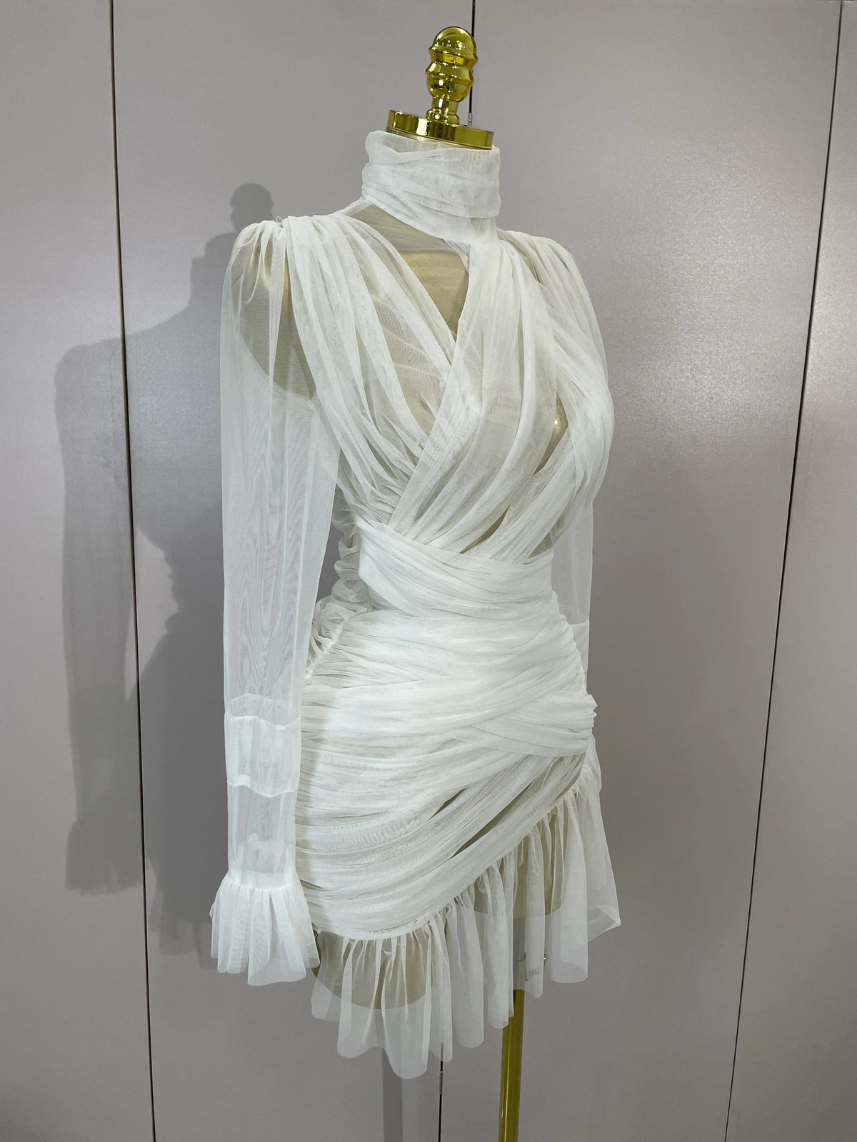 Lexina Ruffle Mini Dress