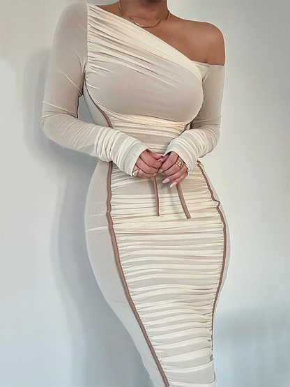 Larsa Ruched Midi Dress