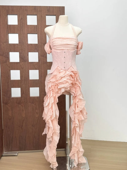 Ruffled Corset Dress Set