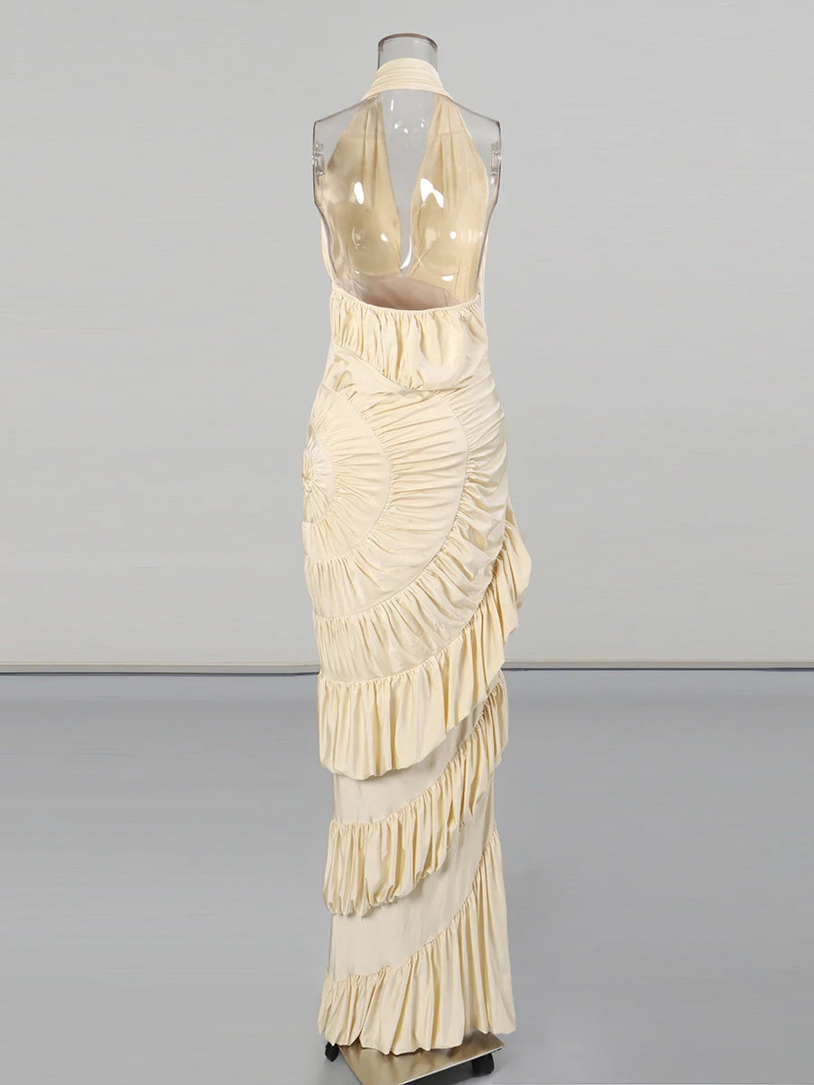 Katrine Ruffles Maxi Dress
