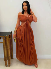 Lona Ruched Maxi Dress