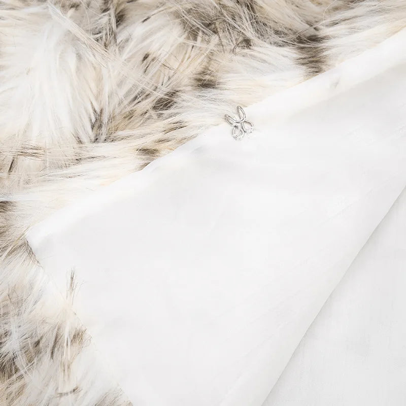Leopard Fur Plush Coat