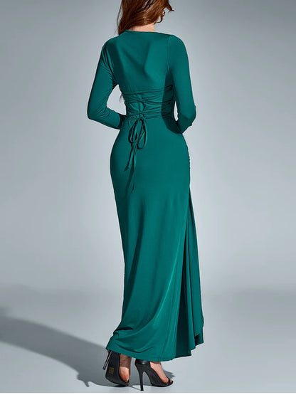 Iris Ruched Maxi Dress