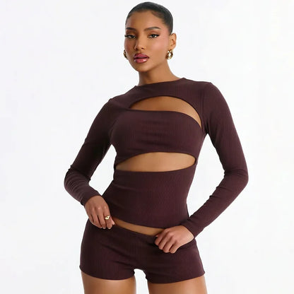 Mercilia Cropped Short Set