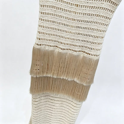 Dolores Knitted Fringe Maxi Dress