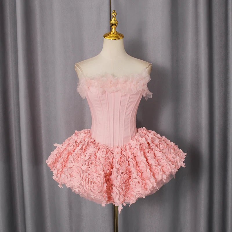 Princessa Floral Vorset Mini Dress