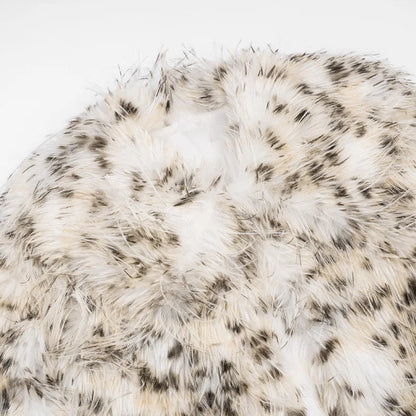 Leopard Fur Plush Coat