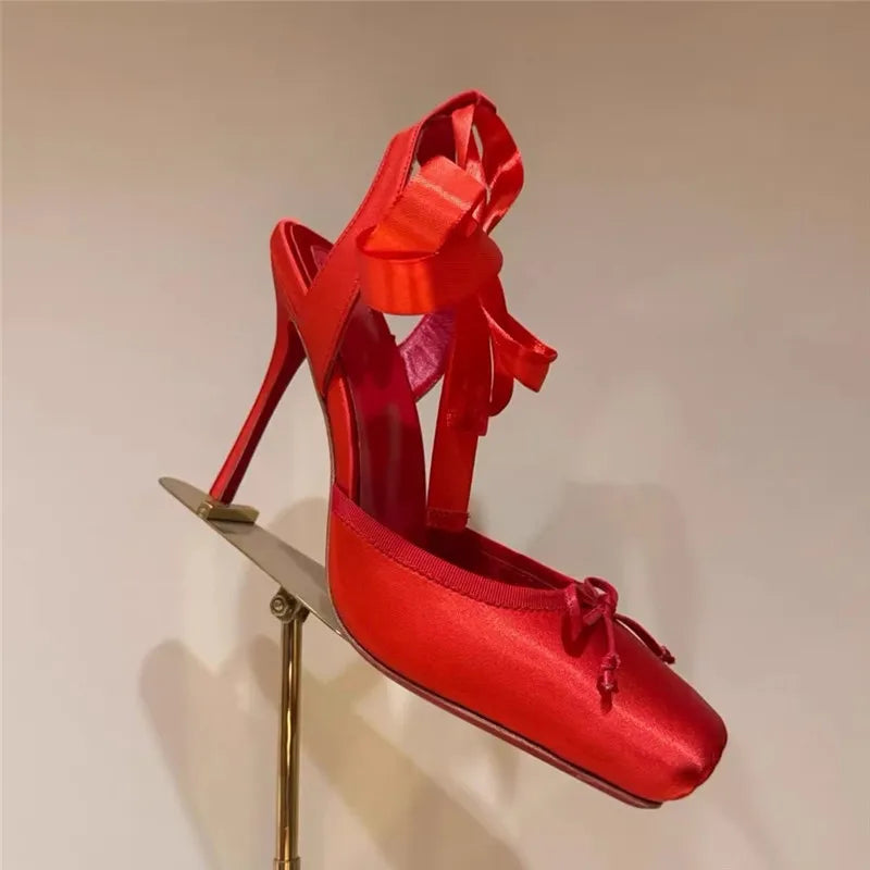 Butterfly-Knot High Heels