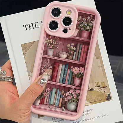 Pink Shockproof Paintbook iPhone Case