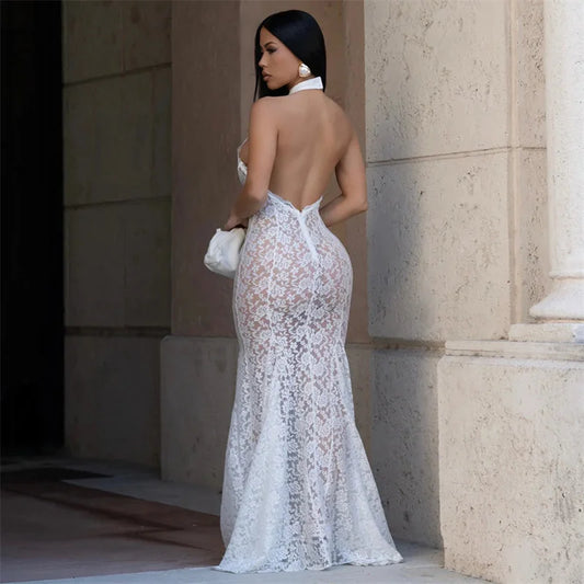 Floral Lace Maxi Dress