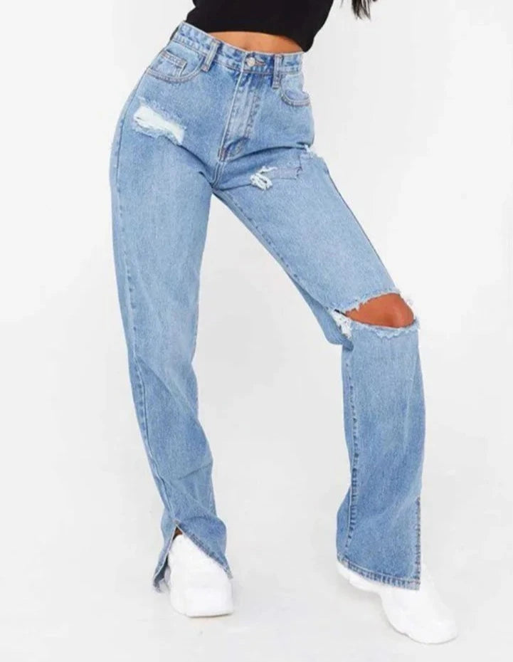 Draya Loose Ripped Jeans