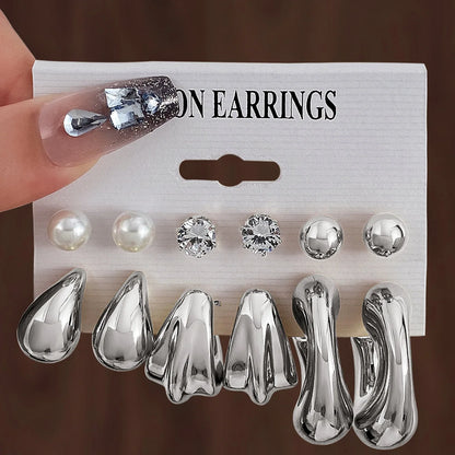 12Pcs Vintage Earrings Set