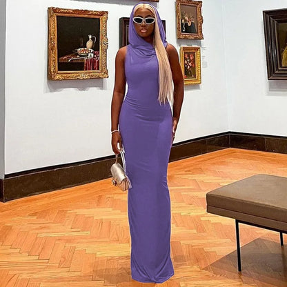 Hooded Maxi Dress