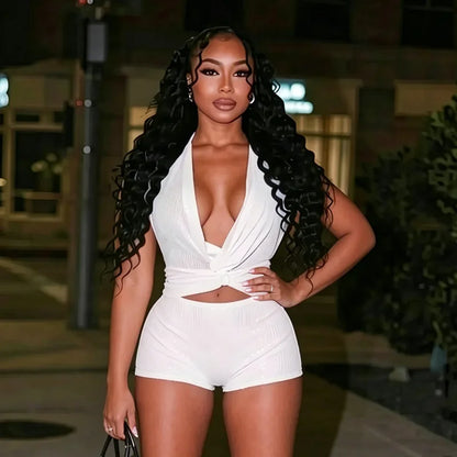 Amina Sequin Short Set