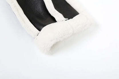 Fur Collar Crop Jacket