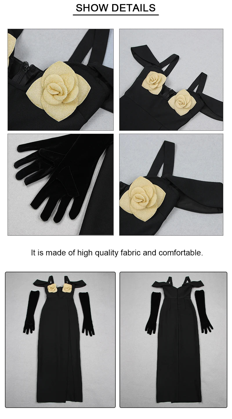 Zaya Bandage Dress- Black