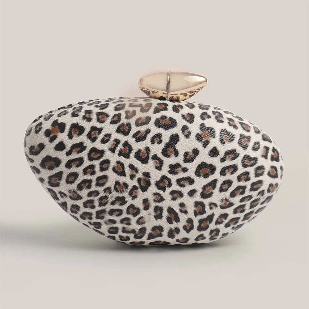 Shell Pearl Marble Clutch Purse