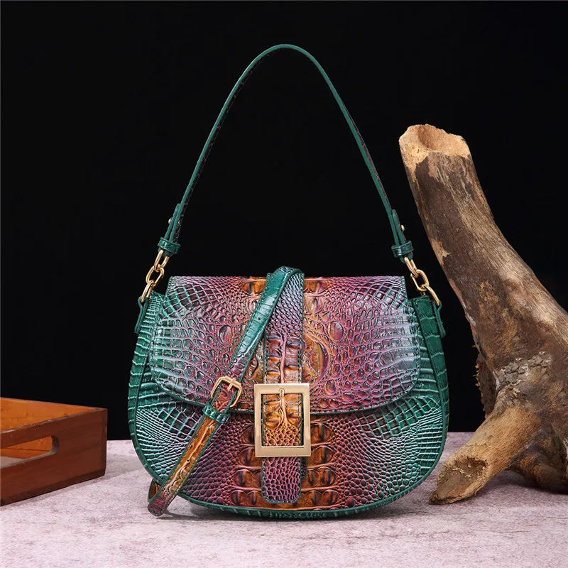 Reptile Pattern Crossbody Bag