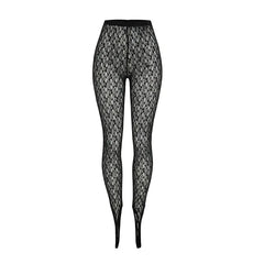 Sheer Lace High Waist Trouser
